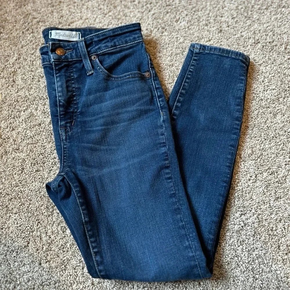 Madewell Dark Indigo Skinny Jeans - Picture 3 of 11